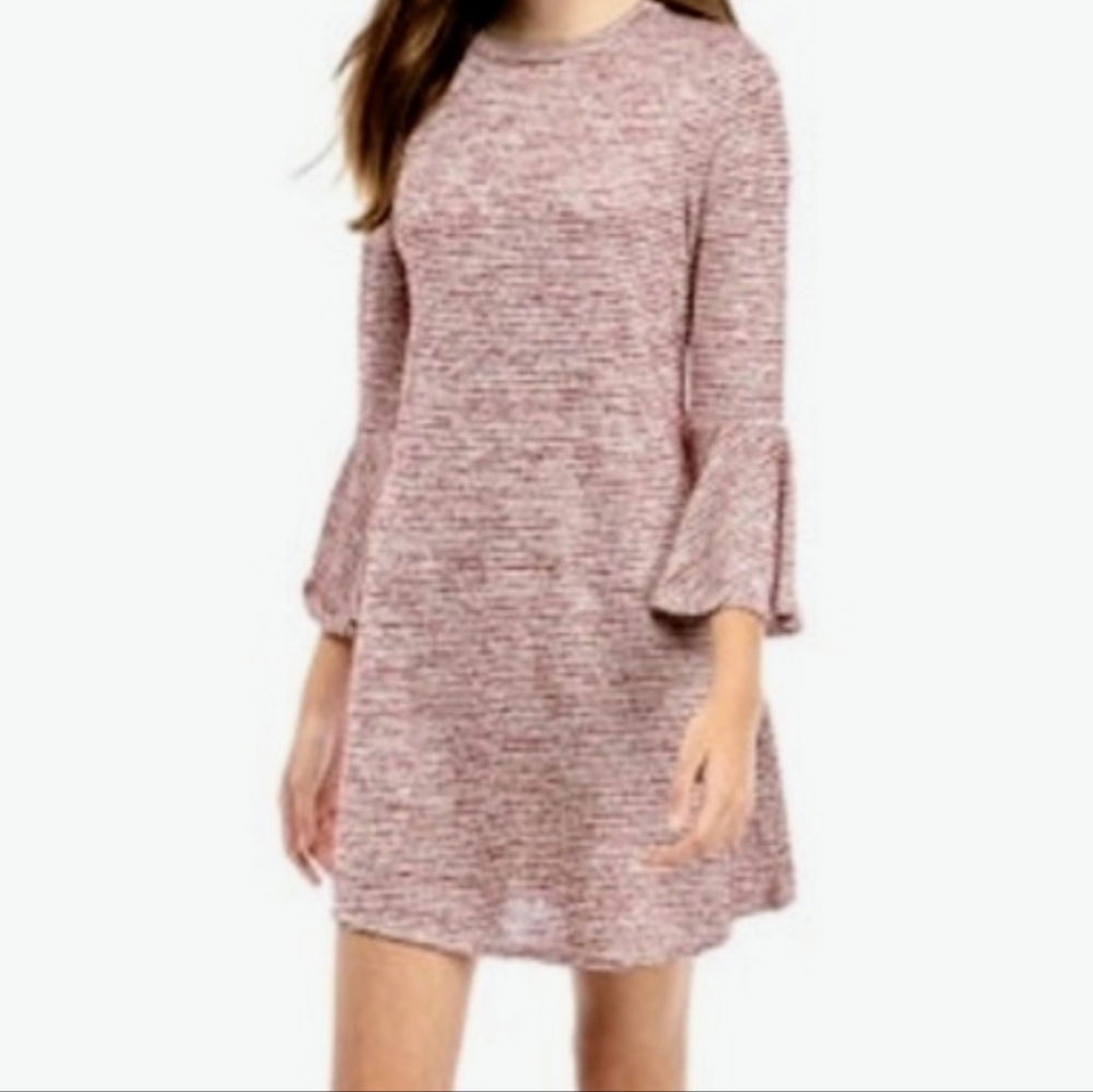 Speechless Striped Bell Sleeve Dress XL